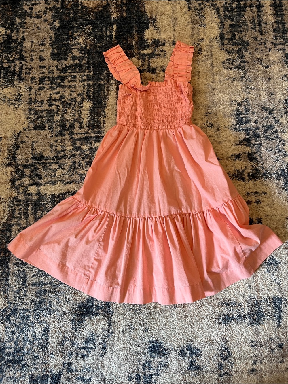 Abercrombie & Fitch Pink Smocked Ruffle-Strap Mini Dress Size XST